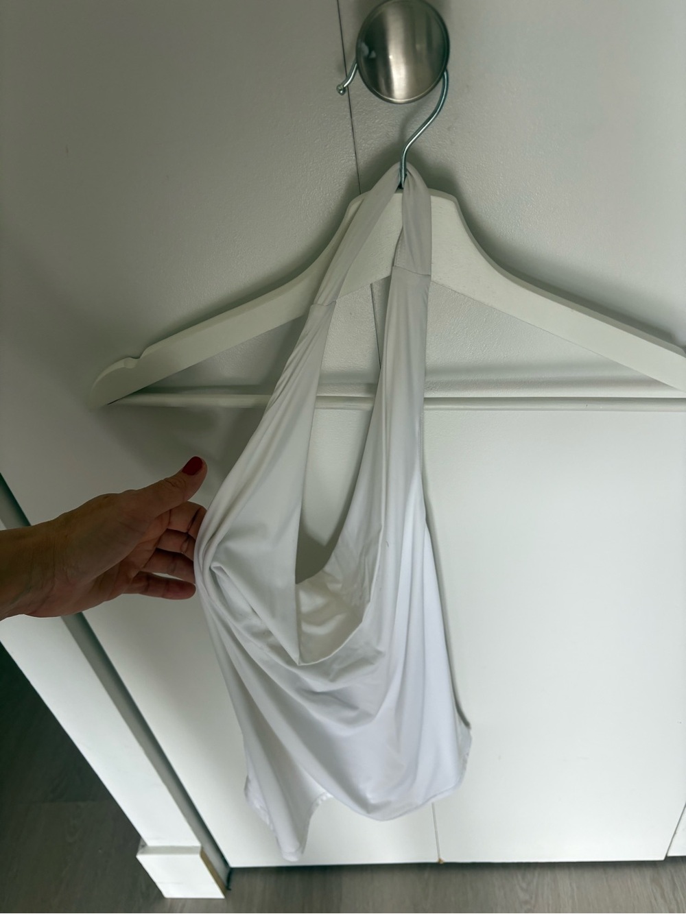 Wilfr d White Draped Halter top